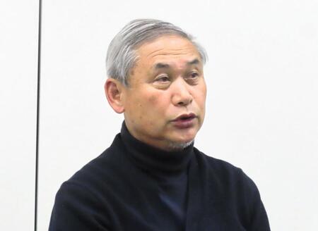 　都内で取材に応じた日本サッカー協会の佐々木則夫女子委員長
