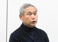 　都内で取材に応じた日本サッカー協会の佐々木則夫女子委員長