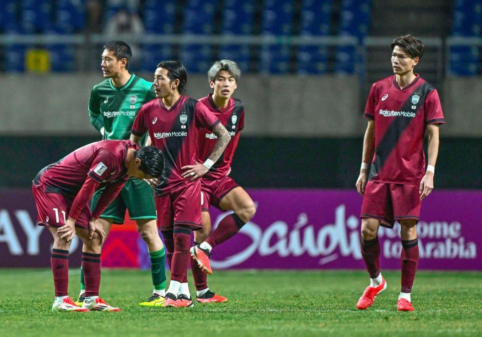 　敗退が決まった神戸イレブン