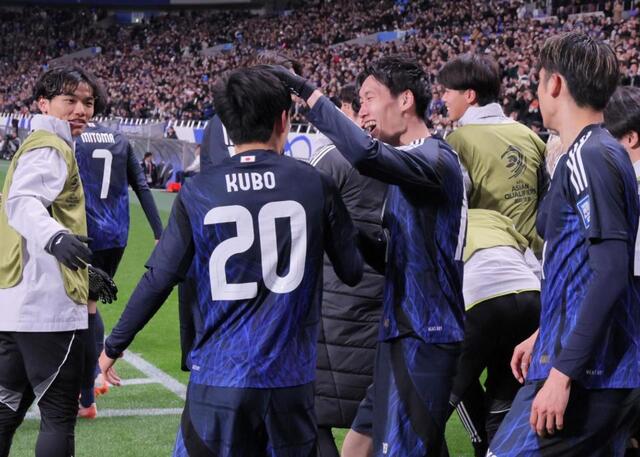 日本代表“世界最速”W杯切符獲得！2発快勝 さすがの久保建英！先制弾