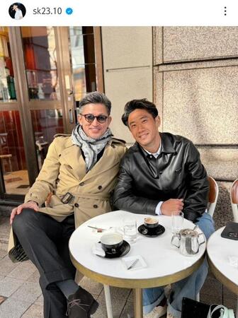 　香川真司のインスタグラム（ｓｋ２３．１０）より
