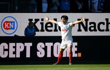 町野修斗２得点、１０ゴール到達　ドイツ１部、ボルシアＭＧ戦