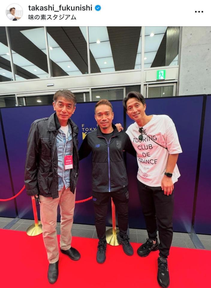 　福西崇史氏インスタグラム（ｔａｋａｓｈｉ＿ｆｕｋｕｎｉｓｈｉ）より