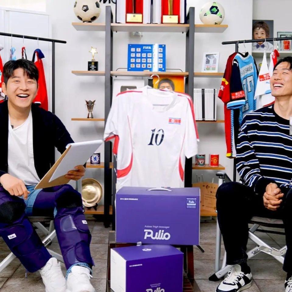 朴柱昊の公式ＹｏｕＴｕｂｅチャンネル＠ｃａｐｔａｉｎｐａｃｈｕｈｏより　朴柱昊（左）と安柄俊