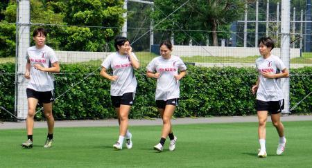 なでしこ熊谷、長野らが抱負　ブラジル遠征前、千葉で自主トレ