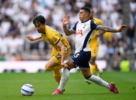 三笘薫、途中出場でアシスト　イングランド・プレミアリーグ