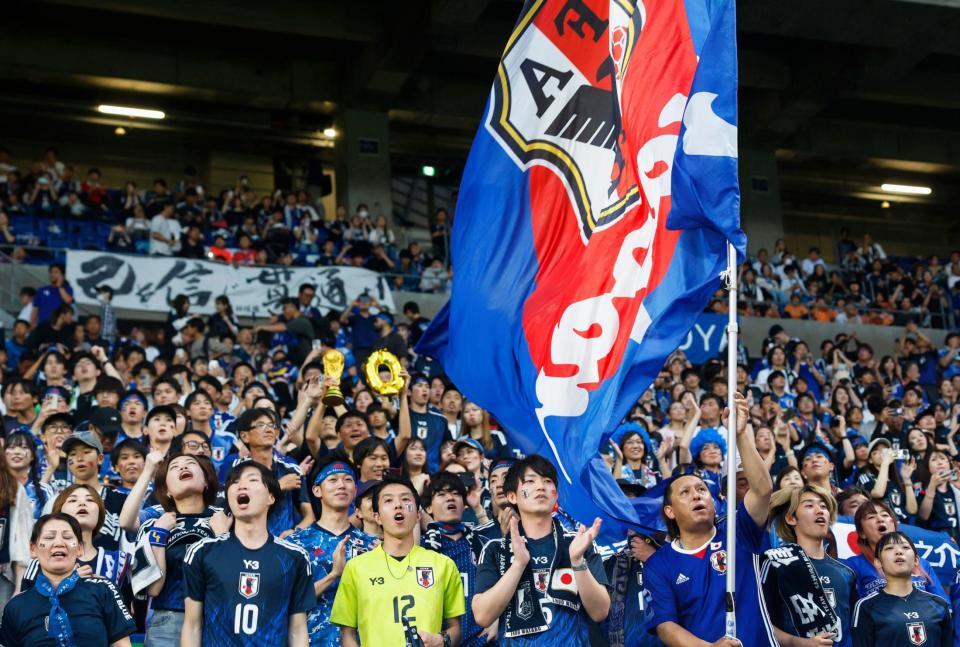 　インドネシア戦に駆けつけた大勢の日本サポーター