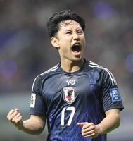 　後半、チーム４点目のゴールを決めた森下