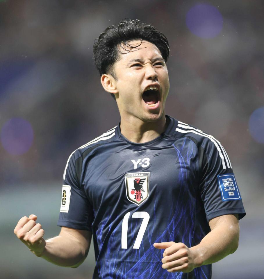 　後半、チーム４点目のゴールを決めた森下