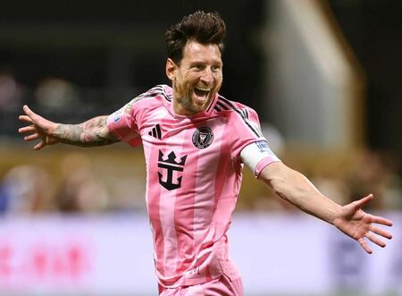 メッシが直接ＦＫで逆転勝利「本当にうれしい」ポルト撃破　マイアミ公式戦通算５０得点目をマーク