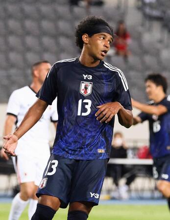 　前半、自身４点目のゴールを決めたジャーメイン