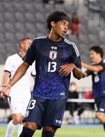 　前半、自身４点目のゴールを決めたジャーメイン