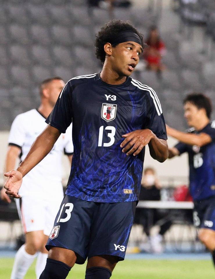 　前半、自身４点目のゴールを決めたジャーメイン