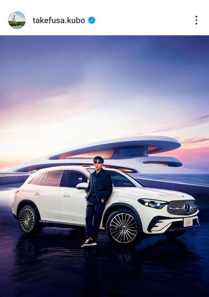 久保建英のインスタグラム（＠ｔａｋｅｆｕｓａ．ｋｕｂｏ）から