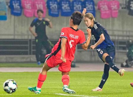 なでしこジャパン　韓国とドロー　前半成宮が先制ゴールも後半押され守勢に　プレー強度への適応に課題
