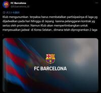 　バルセロナの公式Ｘ（＠ｆｃｂａｒｃｅｌｏｎａ＿ｉｄ）より