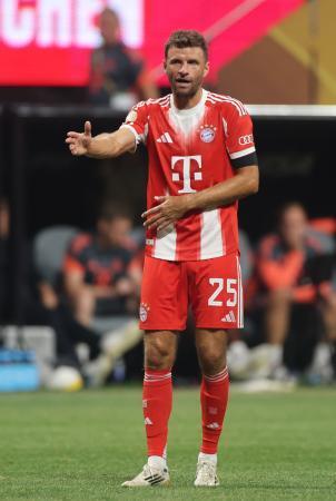 　バイエルン・ミュンヘンでプレーするミュラー＝７月、アトランタ（ゲッティ＝共同）