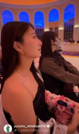 塩越柚歩インスタグラム（ｙｕｚｕｈｏ＿ｓｈｉｏｋｏｓｈｉ１９）リール動画より