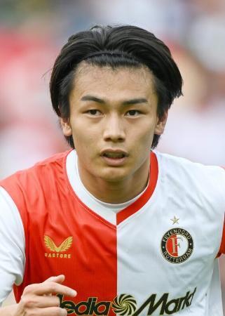 　フェイエノールトの上田綺世（ゲッティ＝共同）