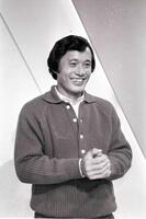 ＫＴＶで司会を務める釜本邦茂さん（１９８６年）