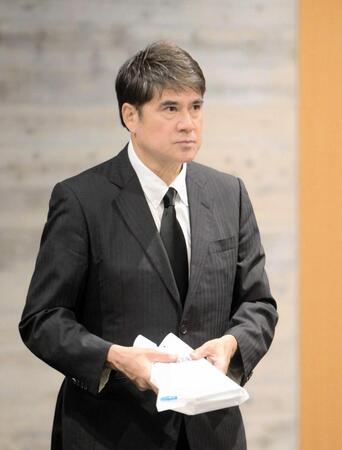 　釜本邦茂氏の通夜に弔問に訪れた永島昭浩氏