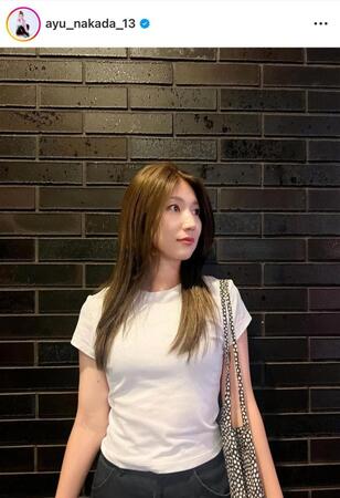 　仲田歩夢インスタグラム（ａｙｕ＿ｎａｋａｄａ＿１３）より