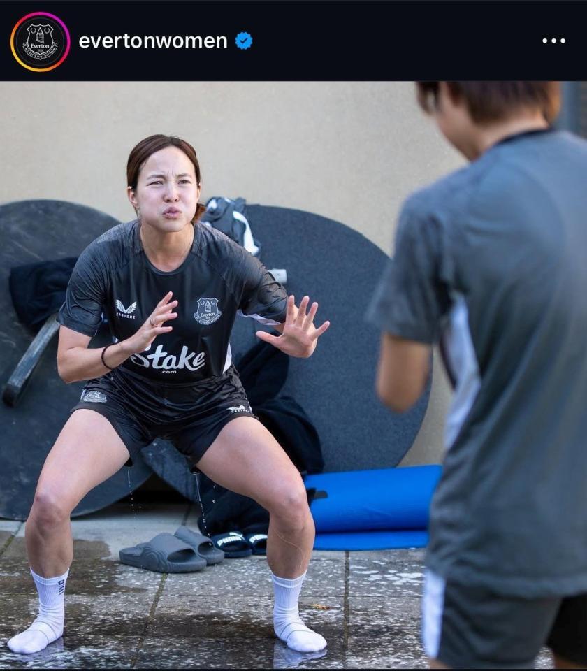 エバートンのインスタグラム（ｅｖｅｒｔｏｎｗｏｍｅｎ）より
