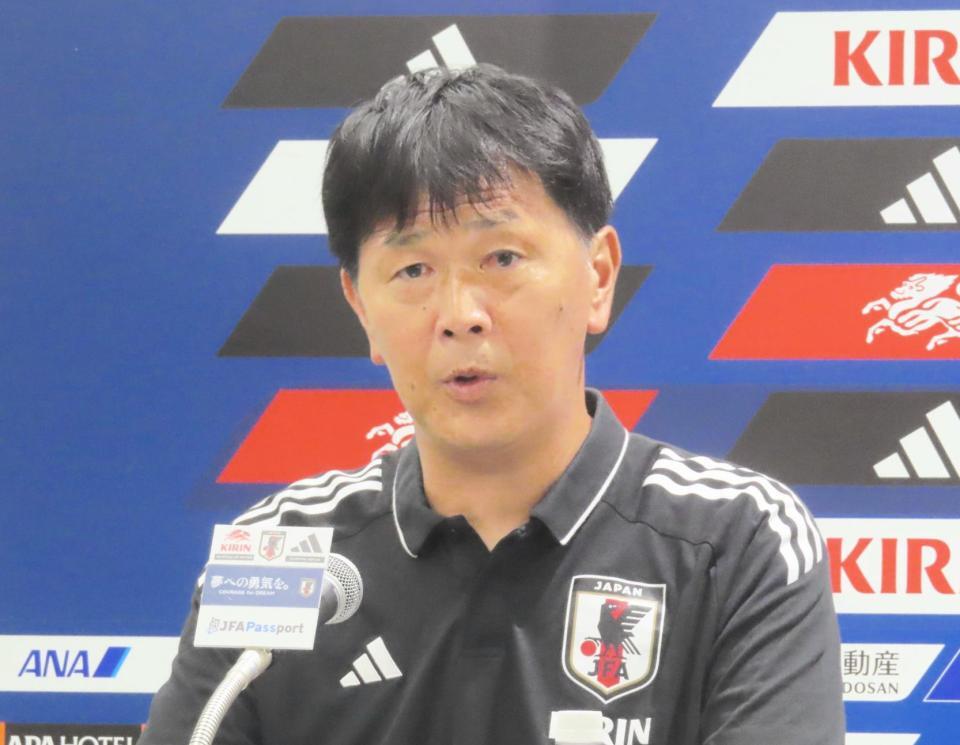 　Ｕ－２０Ｗ杯に臨む日本代表メンバーを発表した船越優蔵監督