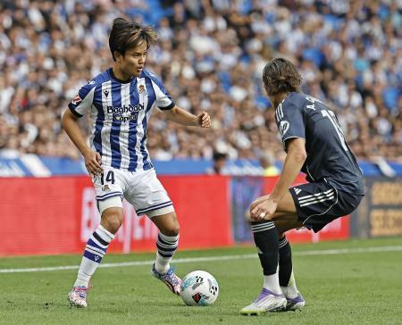 久保、後半途中から出場　サッカーのスペイン１部