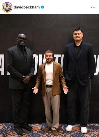 　ベッカム氏インスタグラム（ｄａｖｉｄｂｅｃｋｈａｍ）より