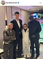 　ベッカム氏インスタグラム（ｄａｖｉｄｂｅｃｋｈａｍ）より