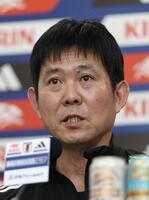　ボリビア戦に向けて記者会見する森保監督