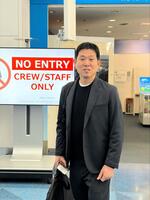 　Ｗ杯組み合わせ抽選会に向けて米・ワシントンへ出発したサッカー日本代表の森保一監督