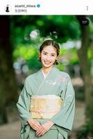 　三輪麻未のインスタグラム（＠ａｓａｍｉ＿ｍｉｗａ）から