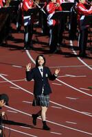 　応援マネジャーの池端杏慈（撮影・金田祐二）