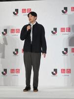 Ｊリーグとユニクロのパートナーシップ締結に関する記者会見に出席したサッカー元日本代表ＤＦ内田篤人氏
