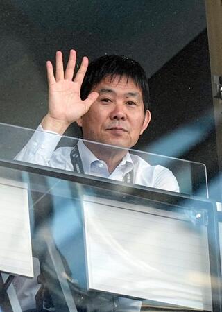 川崎－水戸戦の視察に訪れた森保監督