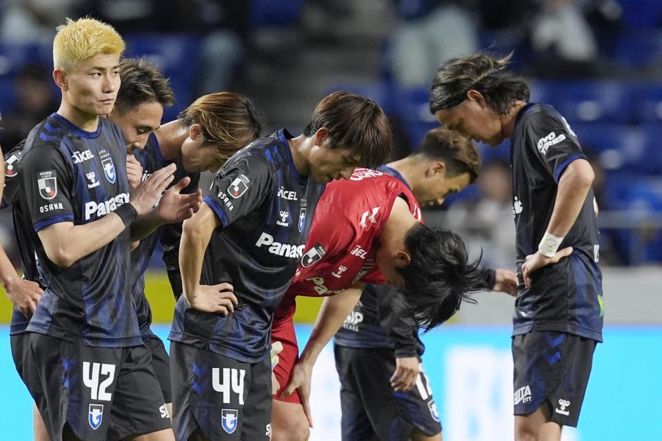 　福岡に敗れたＧ大阪イレブン＝パナスタ