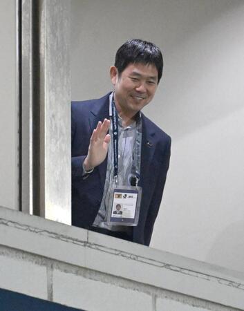 柏－鹿島戦の視察に訪れた日本代表の森保監督