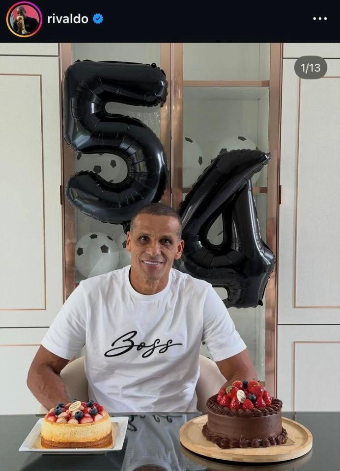 リバウド氏のインスタ（＠ｒｉｖａｌｄｏ）より