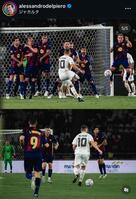 デルピエロ氏のインスタ（＠ａｌｅｓｓａｎｄｒｏｄｅｌｐｉｅｒｏ）より