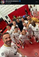 デルピエロ氏のインスタ（＠ａｌｅｓｓａｎｄｒｏｄｅｌｐｉｅｒｏ）より