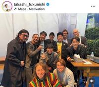 福西崇史氏インスタグラム（ｔａｋａｓｈｉ＿ｆｕｋｕｎｉｓｈｉ）より