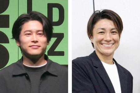 （左から）内田篤人さん、近賀ゆかりさん