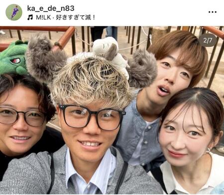 中村楓のインスタグラム（ｋａ＿ｅ＿ｄｅ＿ｎ８３）より（７月７日付）