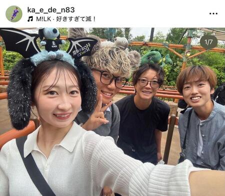 中村楓のインスタグラム（ｋａ＿ｅ＿ｄｅ＿ｎ８３）より（７月７日付）