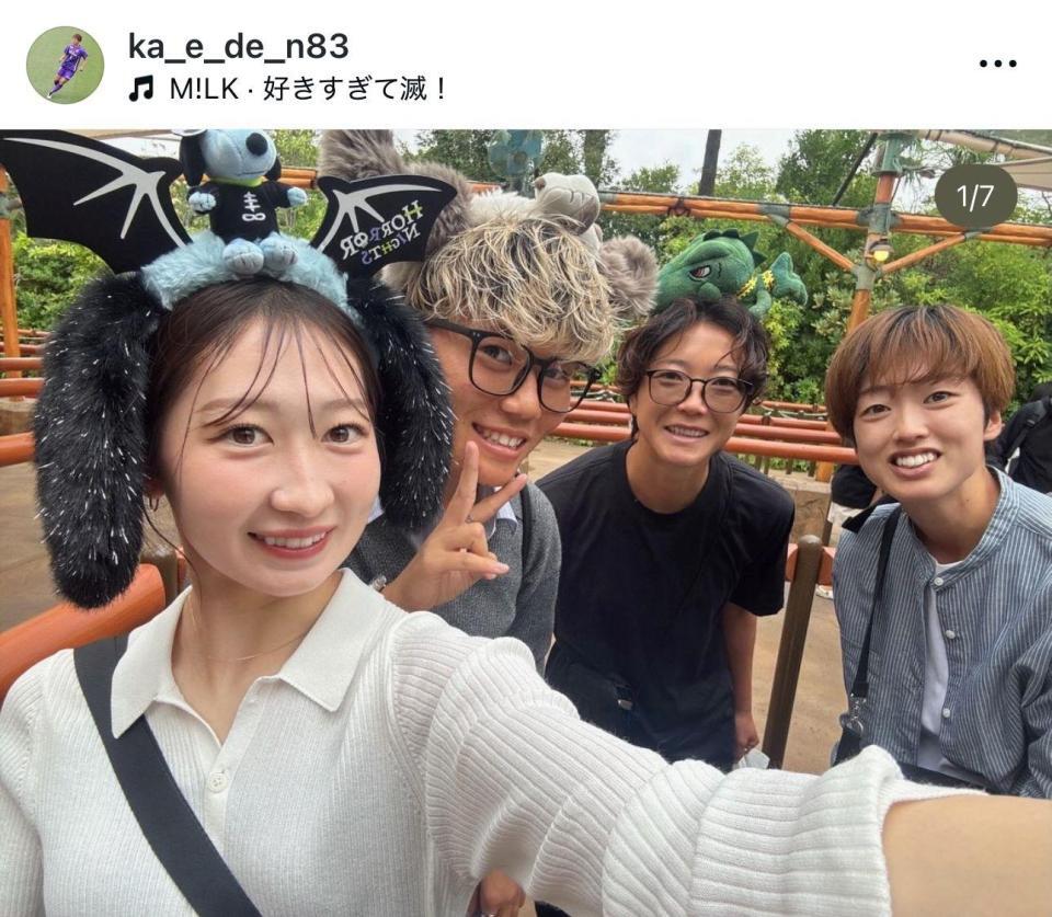 中村楓のインスタグラム（ｋａ＿ｅ＿ｄｅ＿ｎ８３）より（７月７日付）