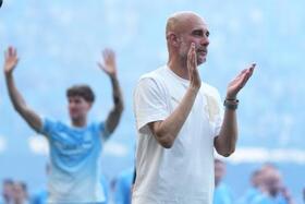 　ペップ・グアルディオラ氏＝５月、マンチェスター（ＡＰ＝共同）