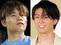 久保建英（左）と中村敬斗
