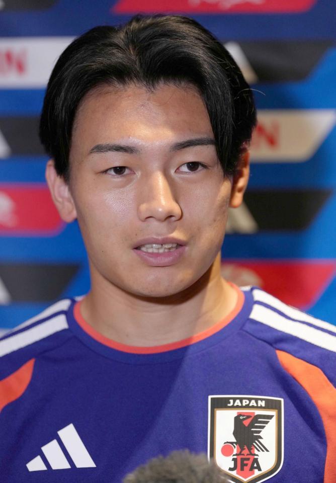 日本代表・上田綺世＝６月３０日、ヒューストン